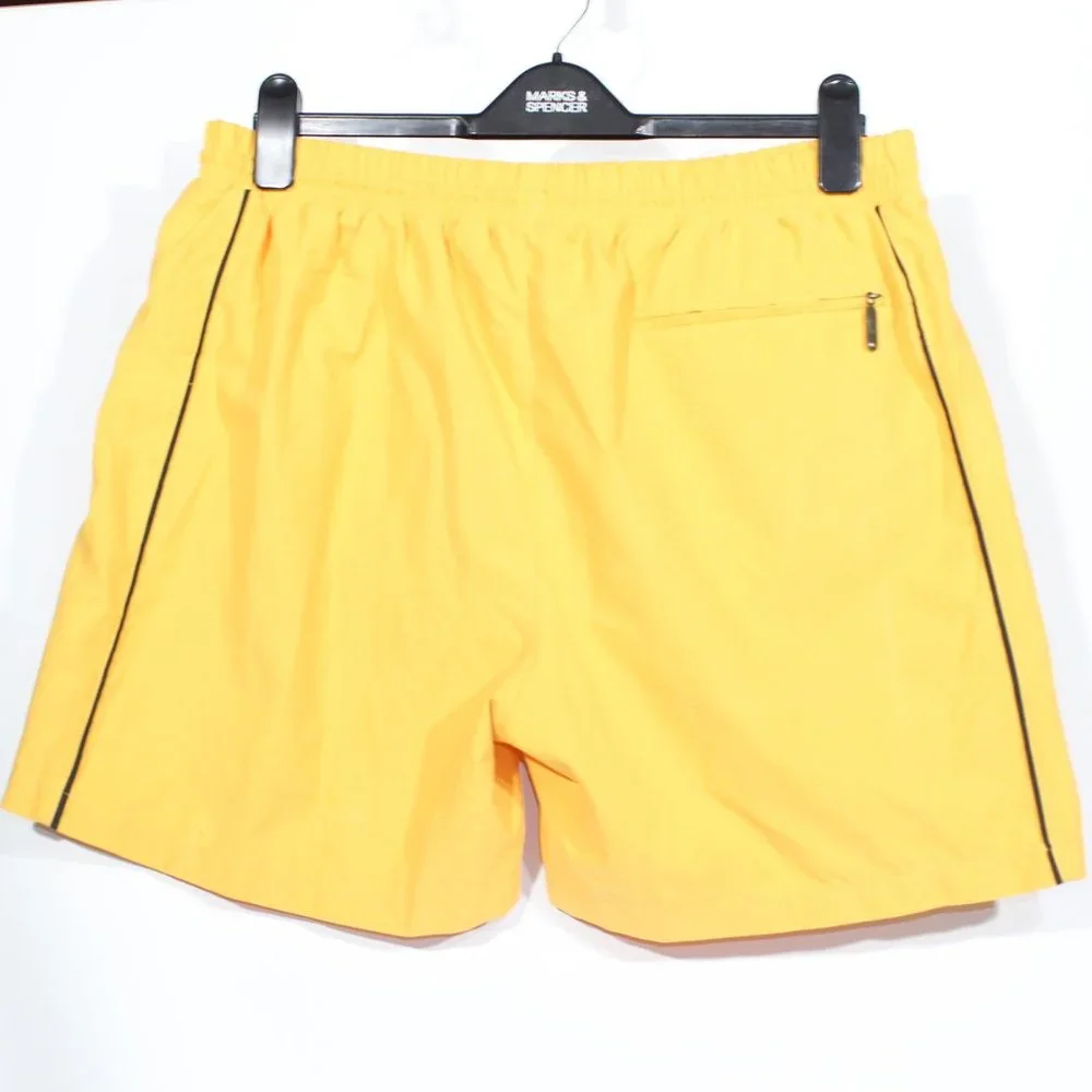 Vintage Nike Shorts XL 38-40" Yellow 1990's 90s Inner Mesh Sports Gym Beach Mens - Picture 8 of 10